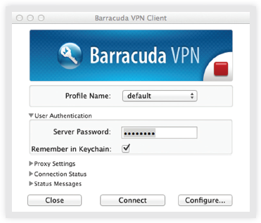 Barracuda VPN Client for Mac OS