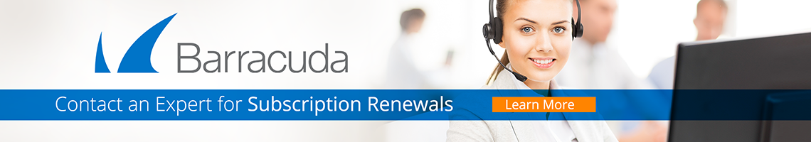 Barracuda - Contact an Expert for Subscription Renewals